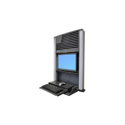 Ergotron StyleView Sit-Stand Enclosure - Cabinet unit for LCD display / keyboard / mouse / CPU - charcoal black - screen size: 22" - wall-mountable Ergotron StyleView Sit-Stand Enclosure - Cabinet unit for LCD display / keyboard / mouse / CPU - charcoal black - screen size: 22" - wall-mountable