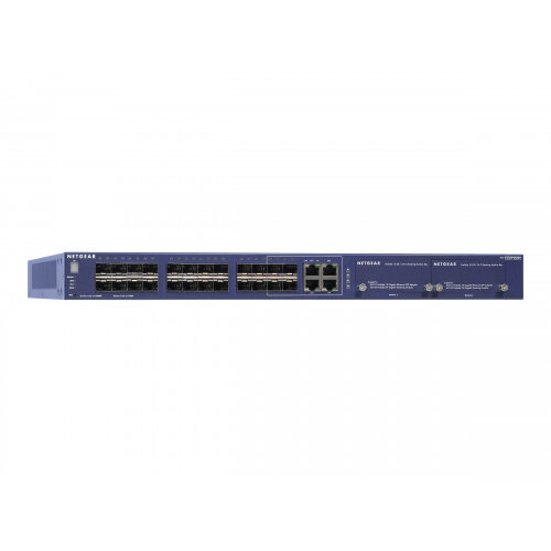 Netgear Next-Gen Edge Managed Switch M5300-28GF3 - Switch - L3 - Managed - 24 x Gigabit SFP + 4 x shared 10/100/1000 - desktop Netgear Next-Gen Edge Managed Switch M5300-28GF3 - Switch - L3 - Managed - 24 x Gigabit SFP + 4 x shared 10/100/1000 - desktop