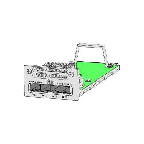 Cisco - Expansion module - GigE - 4 ports - for Catalyst 3850-12, 3850-12X48, 3850-24, 3850-48, C3850-24