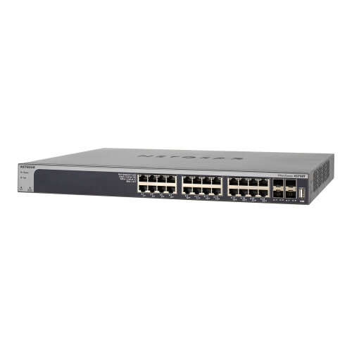 NETGEAR XS728T - Switch - L3 Lite - smart - 24 x 10GBase-T + 4 x 10 Gigabit SFP+ - desktop, rack-mountable