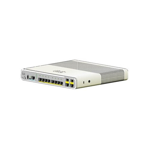 Cisco Catalyst Compact 2960C-8TC-L - Switch - Managed - 8 x 10/100 + 2 x shared Gigabit SFP - desktop, rack-mountable, wall-mountable Cisco Catalyst Compact 2960C-8TC-L - Switch - Managed - 8 x 10/100 + 2 x shared Gigabit SFP - desktop, rack-mountable, wall-mountable