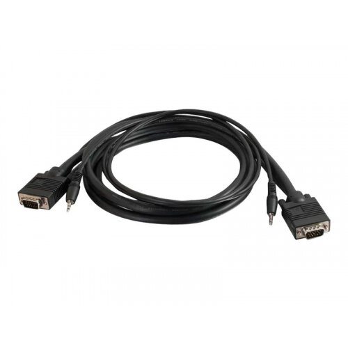 C2G Pro Series UXGA - Display / audio cable kit - HD-15, stereo mini jack (M) to HD-15, stereo mini jack (M) - 2 m C2G Pro Series UXGA - Display / audio cable kit - HD-15, stereo mini jack (M) to HD-15, stereo mini jack (M) - 2 m