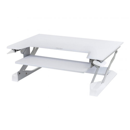 Ergotron WorkFit-T Sit-Stand Desktop Workstation - Stand for LCD display / keyboard / mouse / notebook - white - screen size: up to 30" - table mount Ergotron WorkFit-T Sit-Stand Desktop Workstation - Stand for LCD display / keyboard / mouse / notebook - white - screen size: up to 30" - table mount
