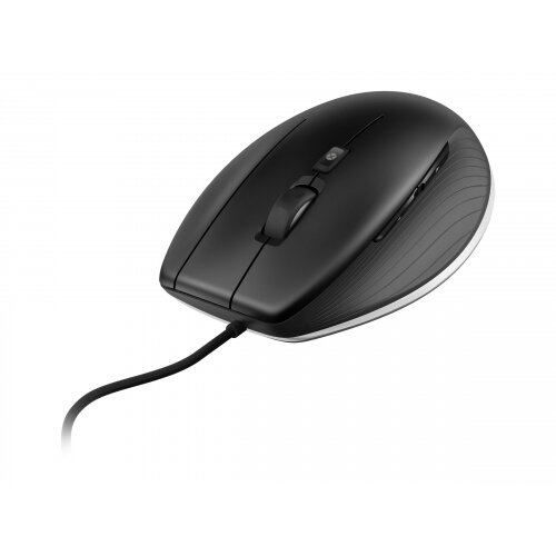 3Dconnexion CadMouse - Mouse - right-handed - laser - 7 buttons - wired - USB - matte black, steel