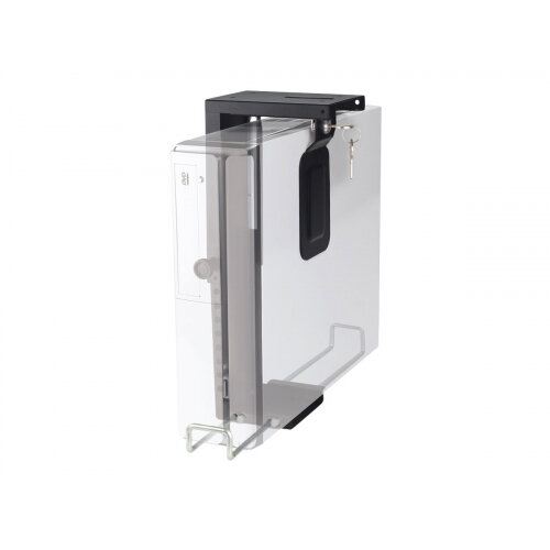 NewStar Lockable Under Desk PC Mount (Suitable PC Dimensions - Height: 20-36 cm / Width: 5-10 cm) - Black - System unit holder - under-desk mountable - black NewStar Lockable Under Desk PC Mount (Suitable PC Dimensions - Height: 20-36 cm / Width: 5-10 cm) - Black - System unit holder - under-desk mountable - black