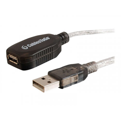 C2G USB Active Extension Cable - USB extension cable - USB (M) to USB (F) - USB 2.0 - 5 m - active