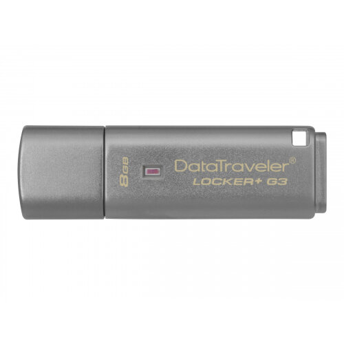 Kingston DataTraveler Locker+ G3 - USB flash drive - encrypted - 8 GB - USB 3.0 Kingston DataTraveler Locker+ G3 - USB flash drive - encrypted - 8 GB - USB 3.0