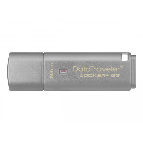 Kingston DataTraveler Locker+ G3 - USB flash drive - encrypted - 16 GB - USB 3.0 Kingston DataTraveler Locker+ G3 - USB flash drive - encrypted - 16 GB - USB 3.0