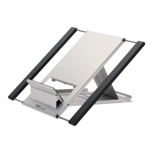 NewStar Portable Laptop and Tablet Desk Stand - Silver - Stand for notebook / tablet - neoprene - silver - screen size: 10"-22" - table-top NewStar Portable Laptop and Tablet Desk Stand - Silver - Stand for notebook / tablet - neoprene - silver - screen size: 10"-22" - table-top