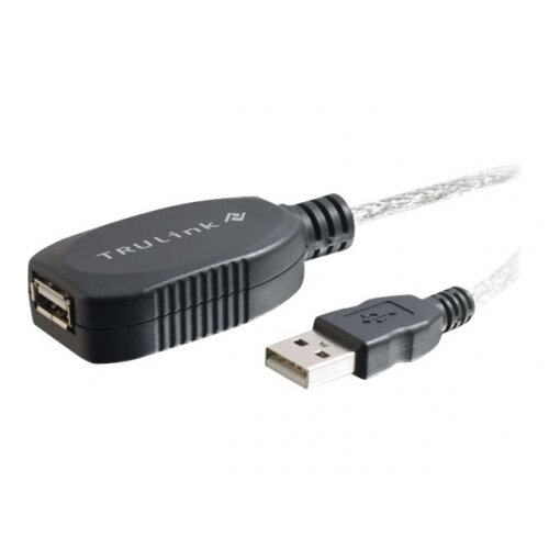 C2G TruLink USB 2.0 Active Extension Cable - USB extension cable - USB (F) to USB (M) - USB 2.0 - 12 m - active - white C2G TruLink USB 2.0 Active Extension Cable - USB extension cable - USB (F) to USB (M) - USB 2.0 - 12 m - active - white