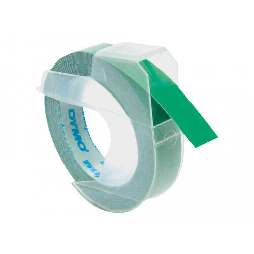 DYMO - Self-adhesive - green - Roll (0.9 cm x 3 m) 1 roll(s) 3D embossing tape - for DYMO Junior embosser DYMO - Self-adhesive - green - Roll (0.9 cm x 3 m) 1 roll(s) 3D embossing tape - for DYMO Junior embosser