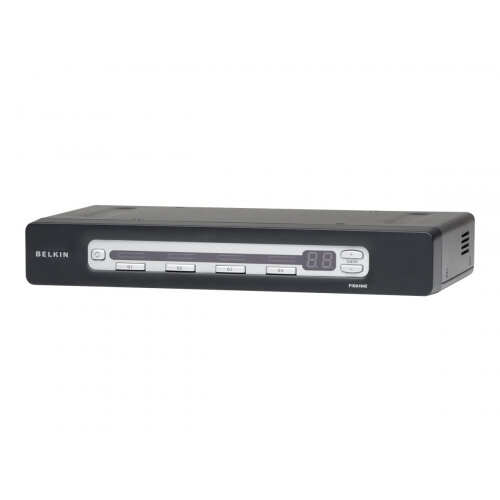 Belkin OmniView PRO3 USB &PS/2 4-Port KVM Switch - KVM switch - 4 x KVM port(s) - desktop Belkin OmniView PRO3 USB &PS/2 4-Port KVM Switch - KVM switch - 4 x KVM port(s) - desktop