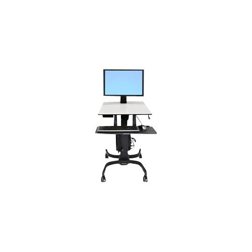Ergotron WorkFit-C Single HD Sit-Stand Workstation - Cart for LCD display / keyboard / mouse / CPU - grey, black - screen size: 30" Ergotron WorkFit-C Single HD Sit-Stand Workstation - Cart for LCD display / keyboard / mouse / CPU - grey, black - screen size: 30"