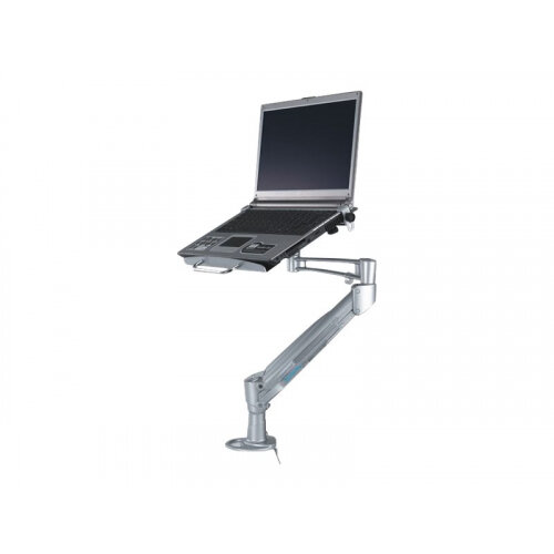 NewStar Desk Mount (clamp) for Laptop (Full Motion Gas Spring) - Silver - Adjustable arm for notebook (Tilt &Swivel) - silver - screen size: 10"-17" - desk-mountable NewStar Desk Mount (clamp) for Laptop (Full Motion Gas Spring) - Silver - Adjustable arm for notebook (Tilt &Swivel) - silver - screen size: 10"-17" - desk-mountable