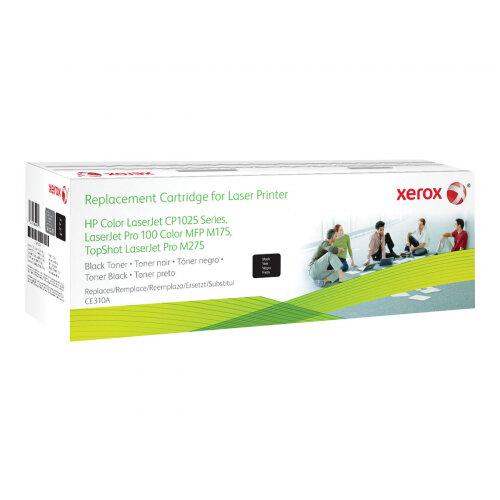 Xerox HP Colour LaserJet CP1025 - Black - toner cartridge (alternative for: HP CE310A) - for HP Color LaserJet Pro CP1025; LaserJet Pro MFP M175; TopShot LaserJet Pro M275 Xerox HP Colour LaserJet CP1025 - Black - toner cartridge (alternative for: HP CE310A) - for HP Color LaserJet Pro CP1025; LaserJet Pro MFP M175; TopShot LaserJet Pro M275