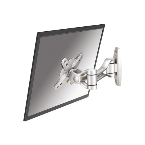 Neomounts by Newstar TV/Monitor Wall Mount (2 pivots & tiltable) for 10 Inches-30 Inches Screen - Silver