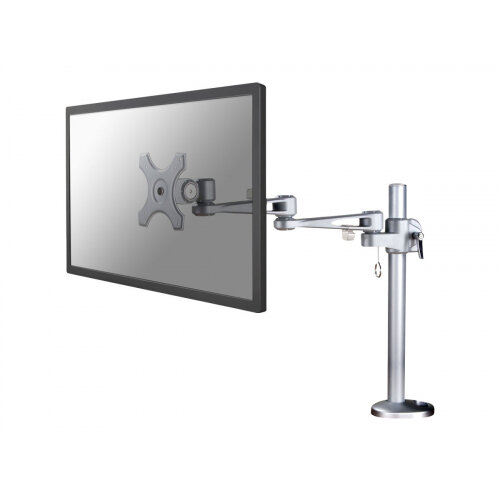 NewStar Full Motion Desk Mount (grommet) for 10-30" Monitor Screen, Height Adjustable - Silver - Adjustable arm for LCD display (Tilt &Turn) - silver - screen size: up to 30" - desk-mountable NewStar Full Motion Desk Mount (grommet) for 10-30" Monitor Screen, Height Adjustable - Silver - Adjustable arm for LCD display (Tilt &Turn) - silver - screen size: up to 30" - desk-mountable