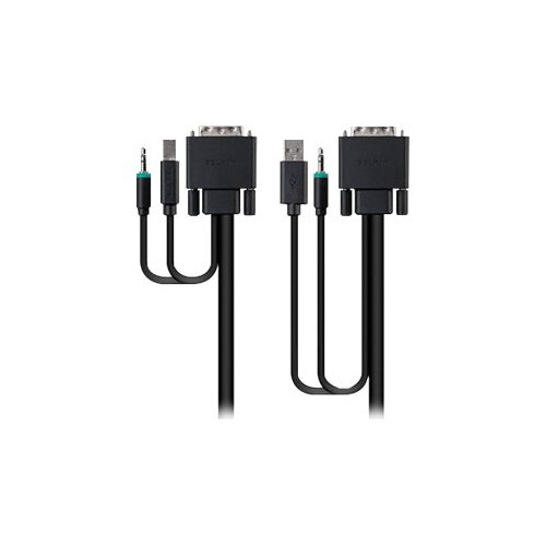 Belkin Secure KVM Cable Kit - Video / USB / audio cable kit - USB, mini