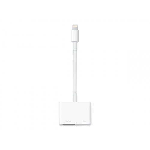 Apple Lightning Digital AV Adapter - Lightning cable - Lightning (M) to HDMI, Lightning (F) - for Apple iPad/iPhone/iPod (Lightning) Apple Lightning Digital AV Adapter - Lightning cable - Lightning (M) to HDMI, Lightning (F) - for Apple iPad/iPhone/iPod (Lightning)