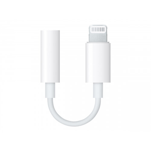 Apple Lightning to 3.5 mm Headphone Jack Adapter White – Male/Female, Lightning Connector, Compatible With iPod touch, iPad and iPhone (MMX62ZM/A)