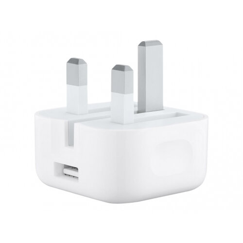 Apple USB Power Adapter (Folding Pins) - Power adapter - 5 Watt (USB) - Hong Kong, Malaysia, Singapore, United Kingdom, Ireland - for Apple iPad/iPhone/iPod