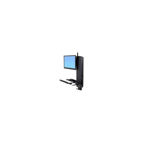 Ergotron StyleView Sit-Stand Vertical Lift, High Traffic Area - Wall mount for LCD display / keyboard / mouse - black - screen size: 24" Ergotron StyleView Sit-Stand Vertical Lift, High Traffic Area - Wall mount for LCD display / keyboard / mouse - black - screen size: 24"