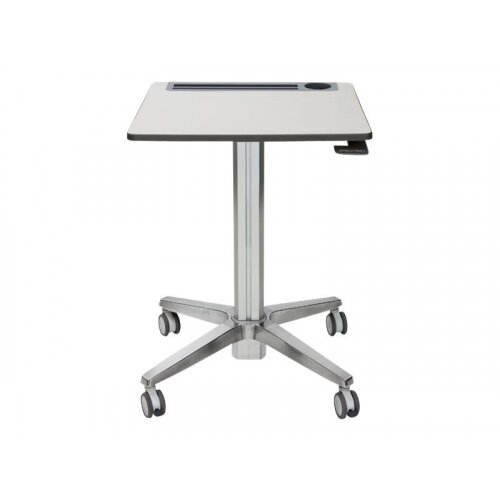 Ergotron LearnFit Sit-Stand Desk - Table - mobile - school - rectangular - white silver Ergotron LearnFit Sit-Stand Desk - Table - mobile - school - rectangular - white silver