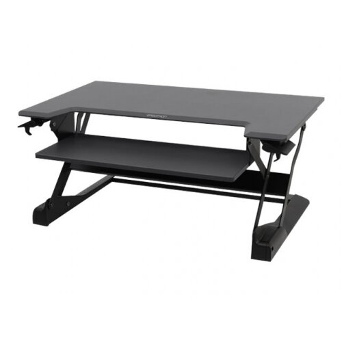 Ergotron WorkFit-TL Sit-Stand Desktop Workstation - Stand for monitor / keyboard - black - table mount Ergotron WorkFit-TL Sit-Stand Desktop Workstation - Stand for monitor / keyboard - black - table mount