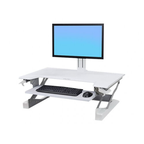 Ergotron WorkFit-TL Sit-Stand Desktop Workstation - Stand for monitor / keyboard - white - table mount Ergotron WorkFit-TL Sit-Stand Desktop Workstation - Stand for monitor / keyboard - white - table mount