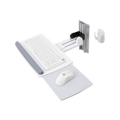 Ergotron Neo-Flex Keyboard Wall Mount - Mounting kit (wrist rest, mouse pouch, mount bracket, keyboard tray, mounting hardware, wall track 10") for keyboard / mouse - white Ergotron Neo-Flex Keyboard Wall Mount - Mounting kit (wrist rest, mouse pouch, mount bracket, keyboard tray, mounting hardware, wall track 10") for keyboard / mouse - white