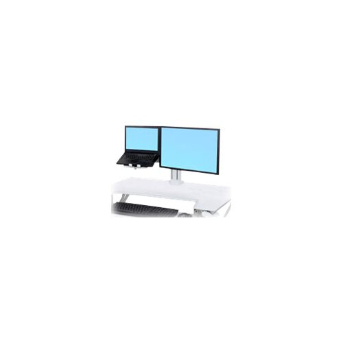 Ergotron WorkFit - Cart upgrade kit for LCD display / notebook - steel - white - screen size: 24" Ergotron WorkFit - Cart upgrade kit for LCD display / notebook - steel - white - screen size: 24"