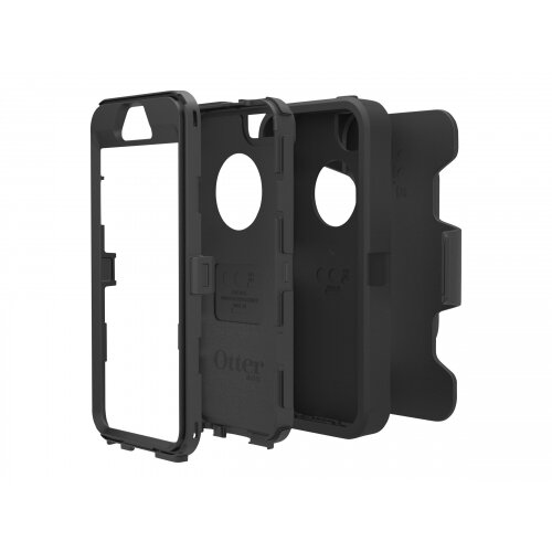 OtterBox Defender Series Apple iPhone 5s - Protective cover for mobile phone - high-impact polycarbonate, synthetic rubber - black/black - for Apple iPhone 5s