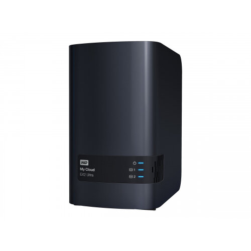 WD My Cloud EX2 Ultra WDBVBZ0080JCH - Personal cloud storage device - 2 bays - 8 TB - HDD 4 TB x 2 - RAID 0, 1, JBOD - RAM 1 GB - Gigabit Ethernet - iSCSI