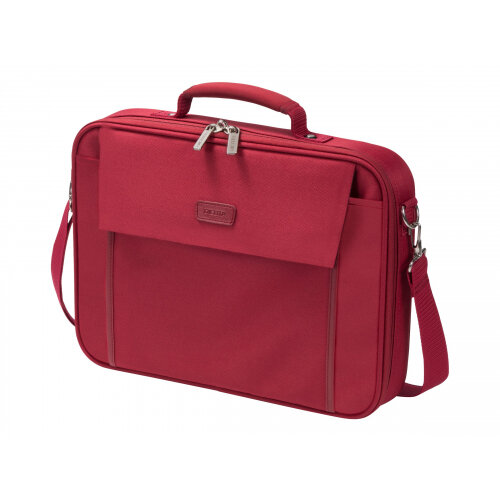 DICOTA Multi BASE Laptop Bag 15.6 Inches (39.6cm) - Notebook Carrying Case - Front Pocket, Comfortable Handle - Colour: Red D30920