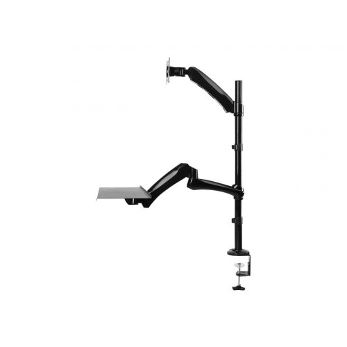 NewStar Desk Mount (clamp &grommet) for a Monitor (10-27" screen) AND Keyboard &Mouse (Height Adjustable) - Black - Desk mount for LCD display / keyboard / mouse - black - screen size: 10"-27" NewStar Desk Mount (clamp &grommet) for a Monitor (10-27" screen) AND Keyboard &Mouse (Height Adjustable) - Black - Desk mount for LCD display / keyboard / mouse - black - screen size: 10"-27"