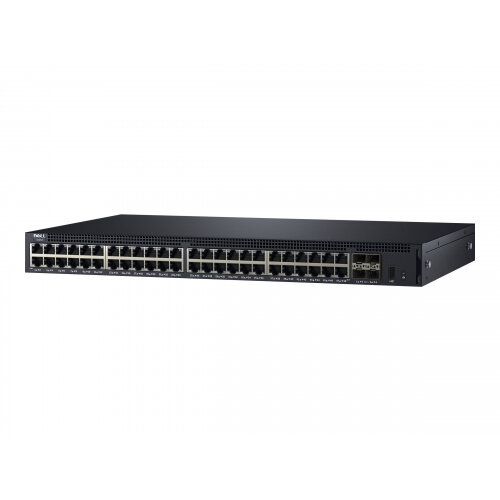 Dell Networking X1052 - Switch - L2+ - Managed - 48 x 10/100/1000 + 4 x 10 Gigabit SFP+ - rack-mountable Dell Networking X1052 - Switch - L2+ - Managed - 48 x 10/100/1000 + 4 x 10 Gigabit SFP+ - rack-mountable