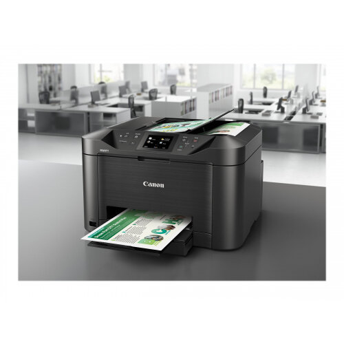 Canon MAXIFY MB5155 - Multifunction printer - colour - ink-jet - A4 (210 x 297 mm), Legal (216 x 356 mm) (original) - A4/Legal (media) - up to 22 ppm (copying) - up to 24 ipm (printing) - 250 sheets - 33.6 Kbps - USB 2.0, LAN, Wi-Fi(n), USB host