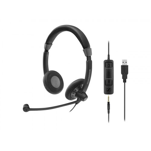 Sennheiser SC 75 USB MS - Culture Plus Mobile - headset - on-ear - wired - black