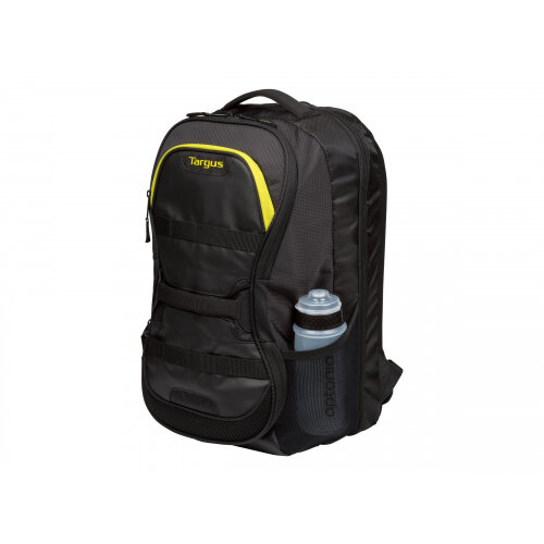 Targus Work + Play Fitness - Notebook carrying backpack - 15.6 Inches - black, yellow