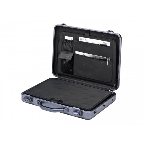 Dicota Alu Briefcase 17.3 - Notebook carrying case - Laptop Bag - 17.3 Inches - grey