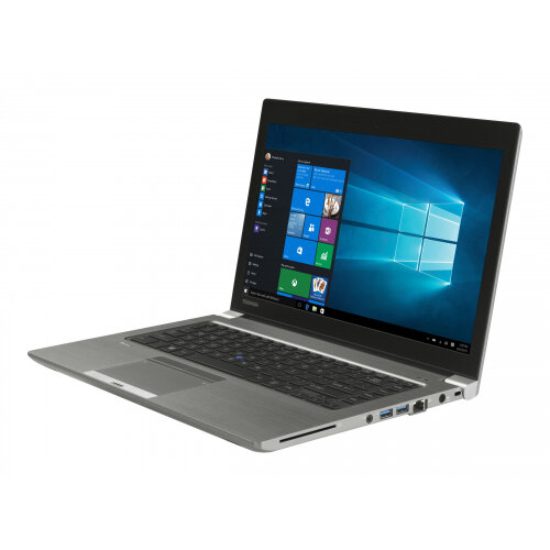 Toshiba Tecra Z40-C-12X Laptop - Core i5 6200U / 2.3 GHz - Win 10 Pro 64-bit - 4 GB RAM - 128 GB SSD - 14 Inches IPS 1920 x 1080 (Full HD) - HD Graphics 520 - Wi-Fi - steel gray metallic - Up to 8 Hours Battery Life