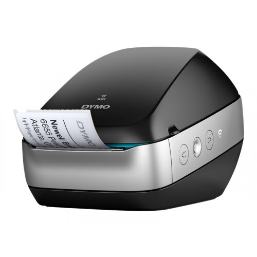 DYMO LabelWriter Wireless - Label printer - thermal paper - Roll (6.2 cm) - 600 x 300 dpi - up to 71 labels/min - capacity: 1 roll - USB 2.0, Wi-Fi(n) - black