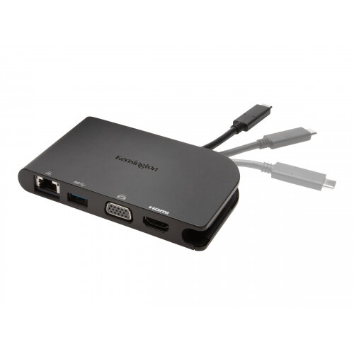 Kensington SD1500 USB-C Mobile Dock - 4K HDMI or HD VGA -Windows/Chrome/Mac - Docking station - USB - GigE