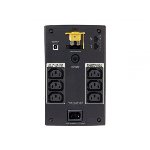 APC Back-UPS 950VA - UPS - AC 230 V - 480 Watt - 950 VA - USB - output connectors: 6 - black APC Back-UPS 950VA - UPS - AC 230 V - 480 Watt - 950 VA - USB - output connectors: 6 - black
