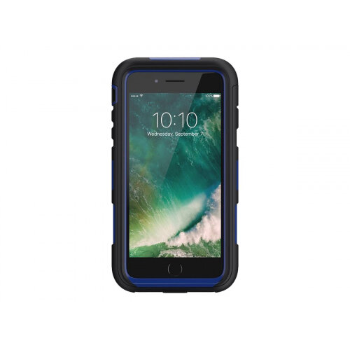 Griffin Survivor Summit - Protective case for mobile phone - rugged - silicone, polycarbonate, thermoplastic elastomer (TPE) - black/blue - for Apple iPhone 7 Plus