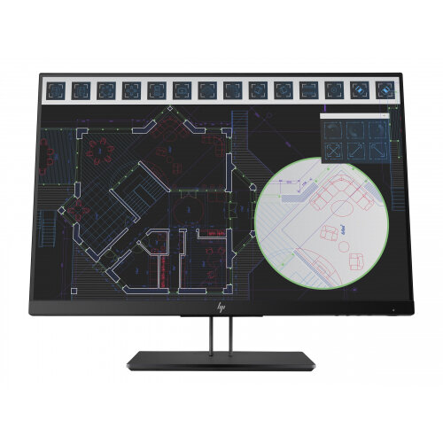 HP Z Display Z24i G2 - LED Computer Monitor - 24 Inches (24 Inches viewable) - 1920 x 1200 WUXGA - IPS - 300 cd/m2 - 1000:1 - 5 ms - HDMI, VGA, DisplayPort - die-cast aluminium base with black pearl paint