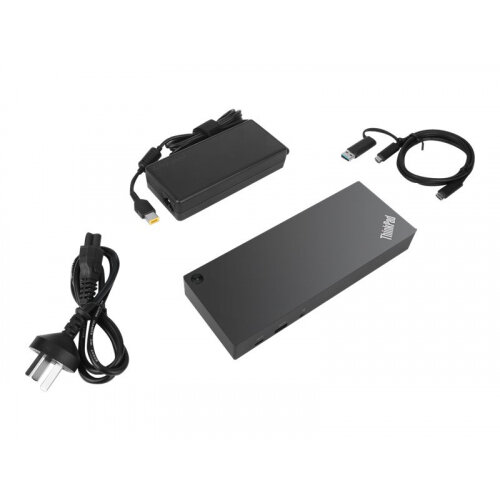 Lenovo ThinkPad Hybrid USB-C with USB-A Dock - Docking station - USB-C - GigE - 135 Watt - GB - for Tablet 10; ThinkPad L380; L480; L580; T480s; X1 Tablet; X1 Yoga; X280