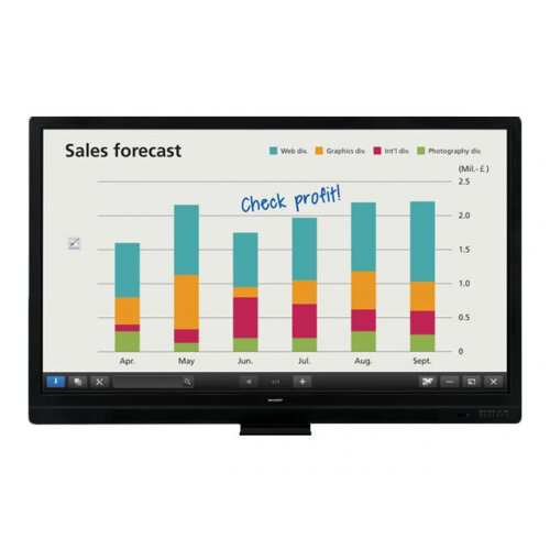 Sharp BIG PAD PN-65SC1 - 65" Class LED display - interactive communication - with touchscreen - 1080p (Full HD) 1920 x 1080 - edge-lit - black Sharp BIG PAD PN-65SC1 - 65" Class LED display - interactive communication - with touchscreen - 1080p (Full HD) 1920 x 1080 - edge-lit - black