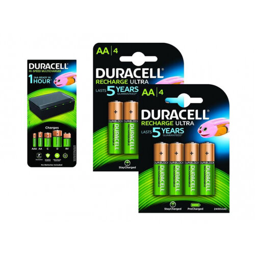 Duracell BUN0101A Battery charger with 4 x AA NiMH 2400 mAh