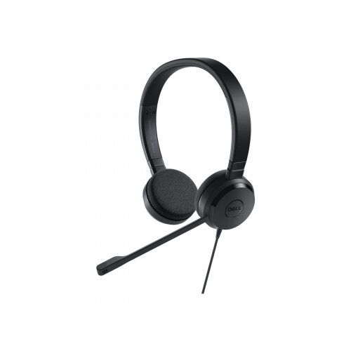 Dell Pro Stereo Headset UC150 - Computer Headset - USB Connectivity - On-Ear - Wired - Universal Stereo Headset for PC, Laptop, Tablet, Smartphone - Colour: Black